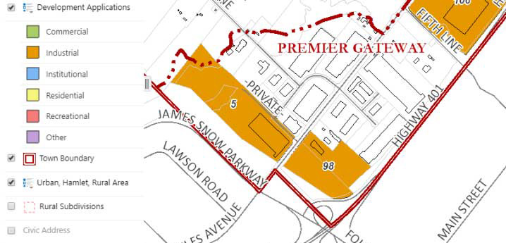 development application map